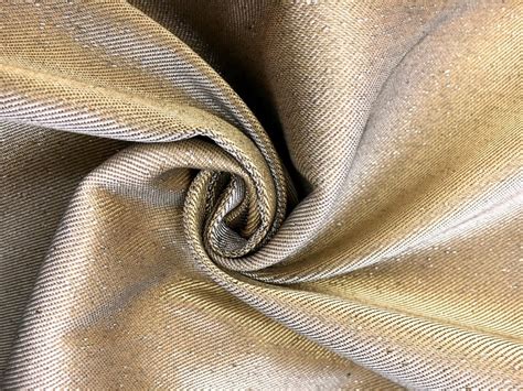 metallic twill fabric